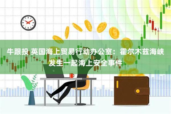 牛跟投 英国海上贸易行动办公室：霍尔木兹海峡发生一起海上安全事件