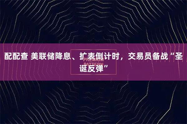 配配查 美联储降息、扩表倒计时，交易员备战“圣诞反弹”