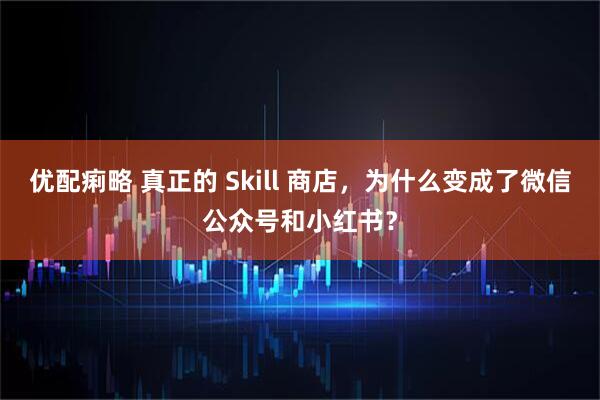 优配痢略 真正的 Skill 商店，为什么变成了微信公众号和小红书？